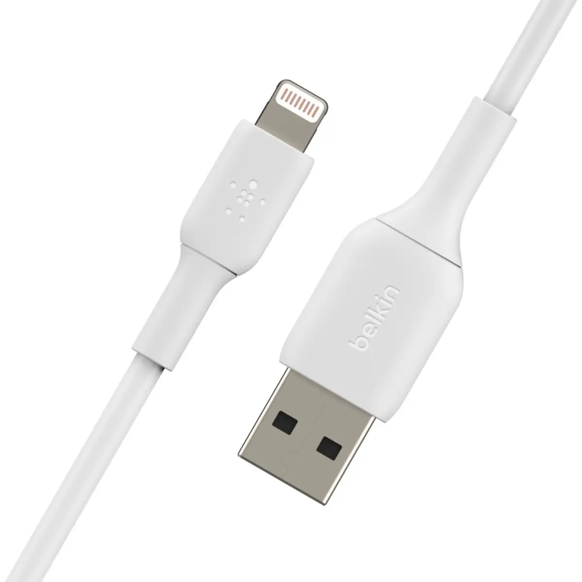 BOOSTCHARGE Ladekabel Lightning/USB-A Stecker/Stecker Weiß 2m