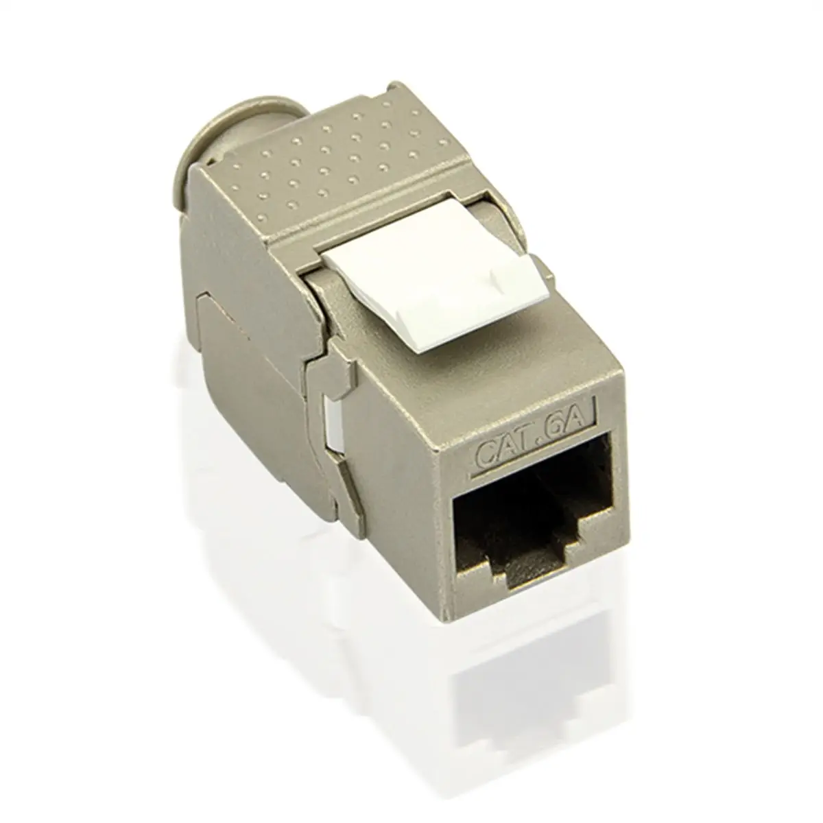 Cat.6A (Class EA) Keystone RJ-45 geschirmt werkzeuglos SLIM