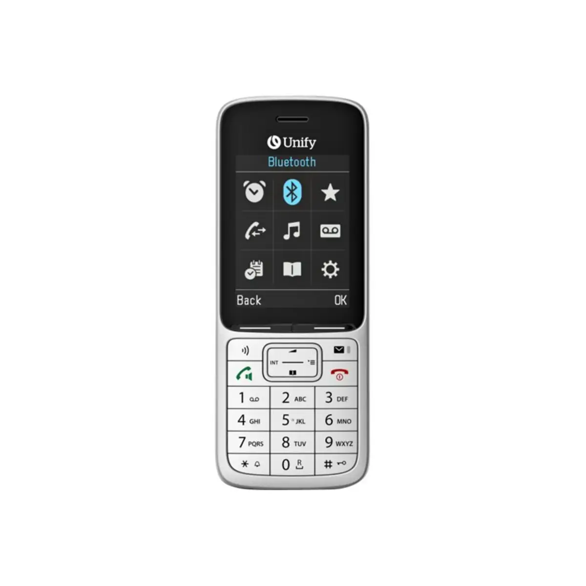 Atos SL6 DECT Phone mit Bluetooth-Schnittstelle mit Rufnummernanzeige Silber
