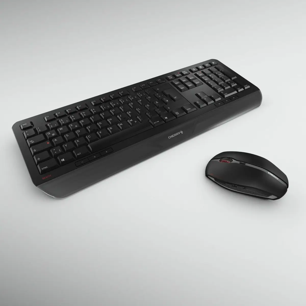 GENTIX DESKTOP Tastatur/Maus Set Wireless Schwarz Layout DE