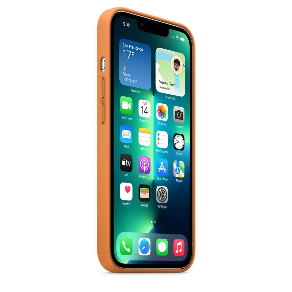 iPhone 13 Pro Leather Case with MagSafe - Golden Brown