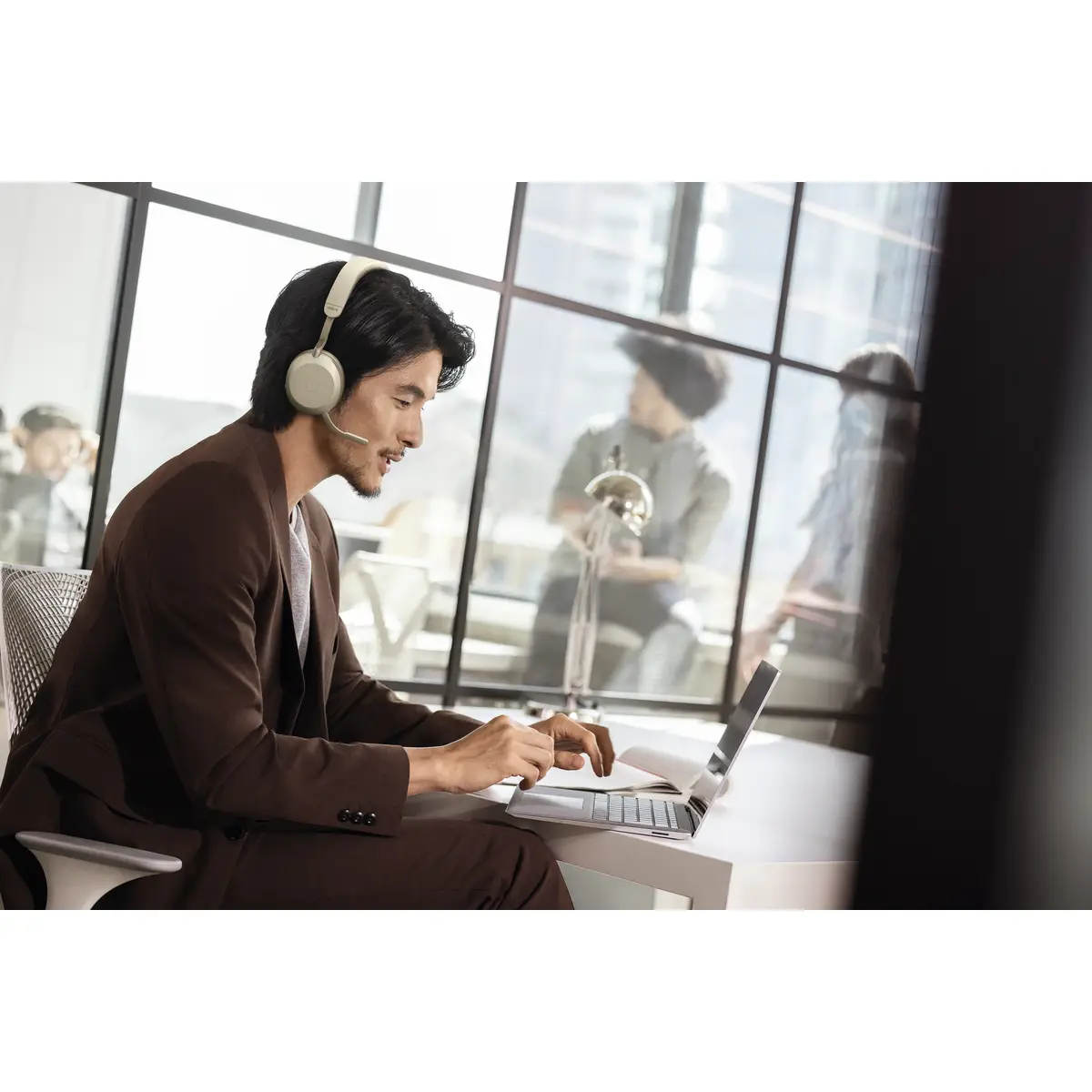 Evolve2 75 LINK380A MS Binaural Bluetooth Schwarz USB-A mit Ladeständer