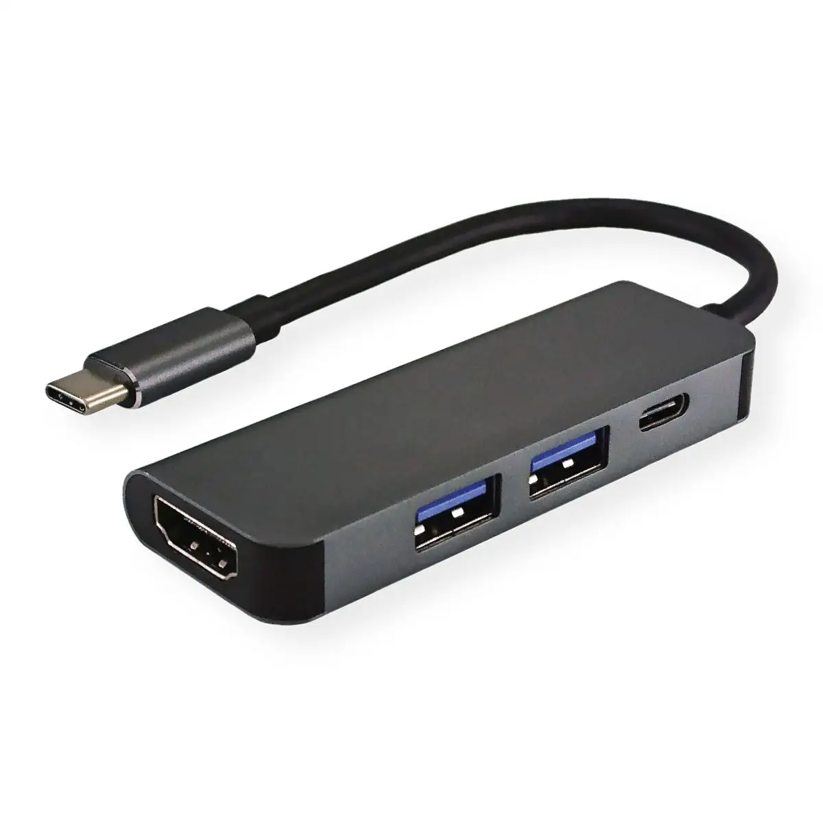 USB Typ C Dockingstation HDMI 4K 2x USB Typ A + Typ C PD (Power Delivery)