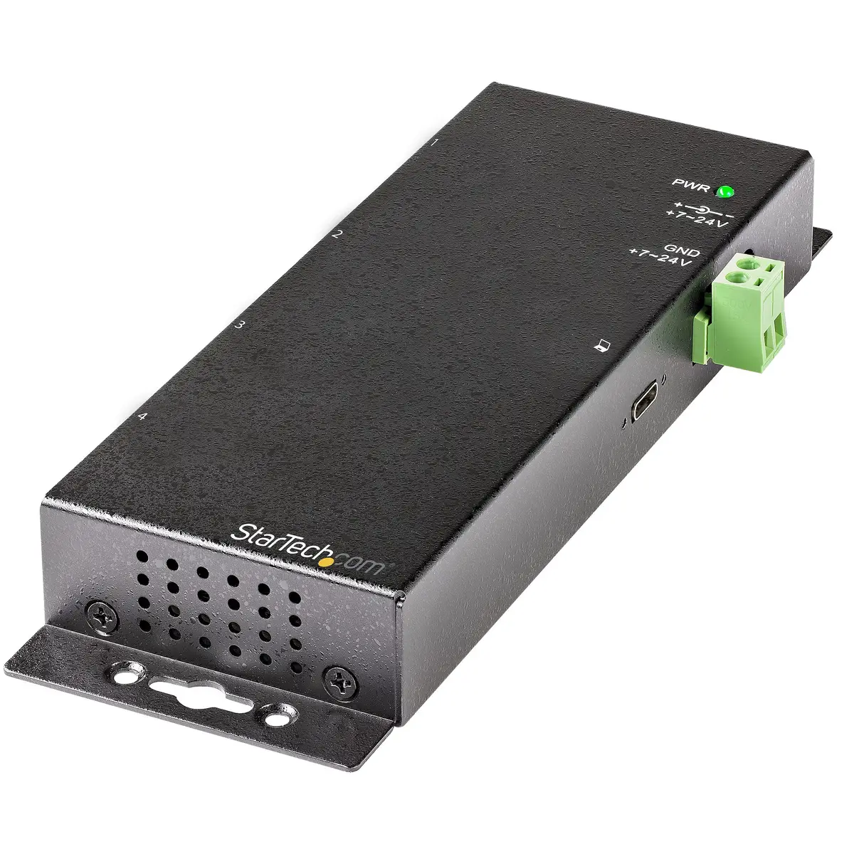 4 Port USB C Hub 10 Gbit/s Industrieller USB-C Hub aus Metall 2xUSB-C/A