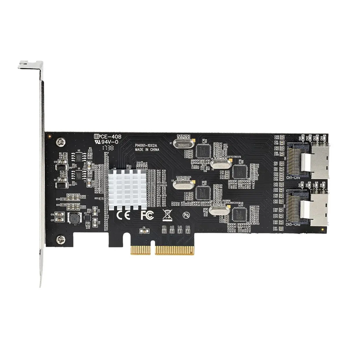 SATA PCIe Controller 8 Port 6Gbit/s SATA PCIe Schnittstellenkarte 4 Controller