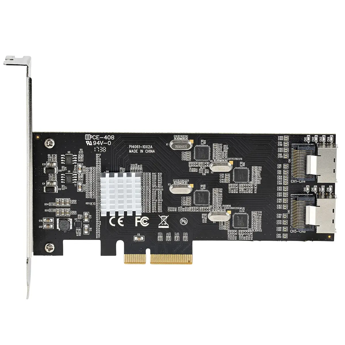 SATA PCIe Controller 8 Port 6Gbit/s SATA PCIe Schnittstellenkarte 4 Controller