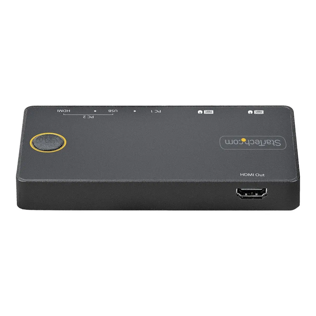 2 Port Hybrid KVM Switch HDMI + USB-A & USB-C, 4K 60Hz HDMI 2.0 Monitor