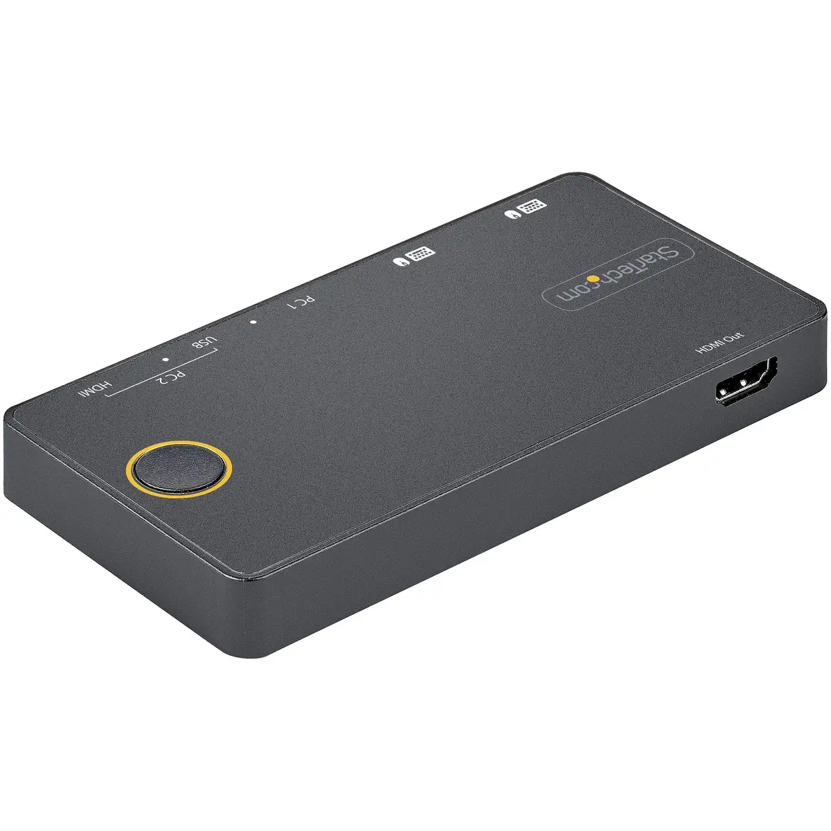2 Port Hybrid KVM Switch HDMI + USB-A & USB-C, 4K 60Hz HDMI 2.0 Monitor