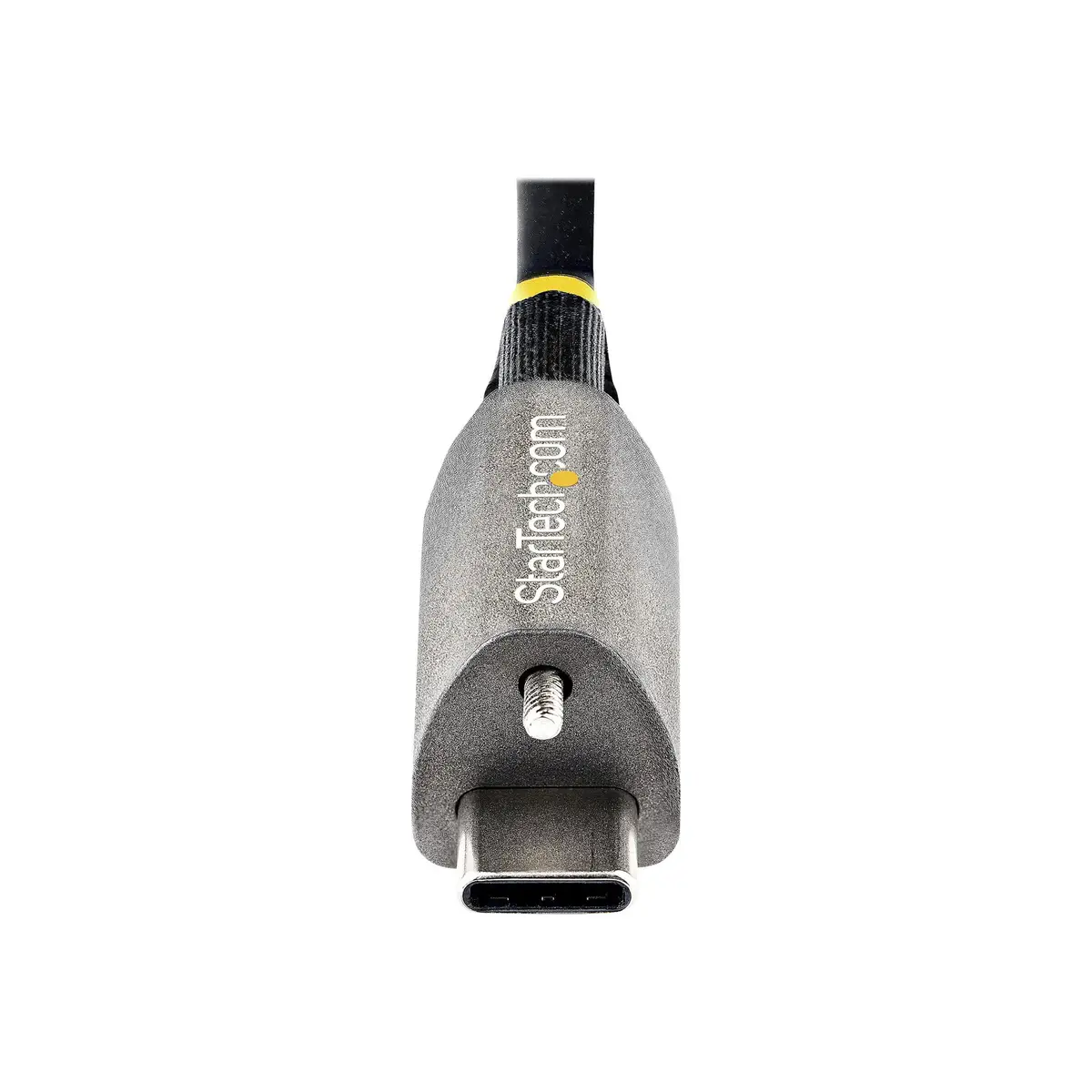 USB-C Kabel mit Oberseitiger Schraubensicherung USB-C/USB-C Stecker/Stecker Schwarz 1m
