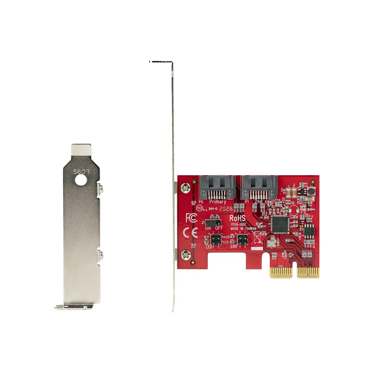 2 Port PCIe SATA RAID Controller PCIe SATA hardware RAID Full/Low Blende