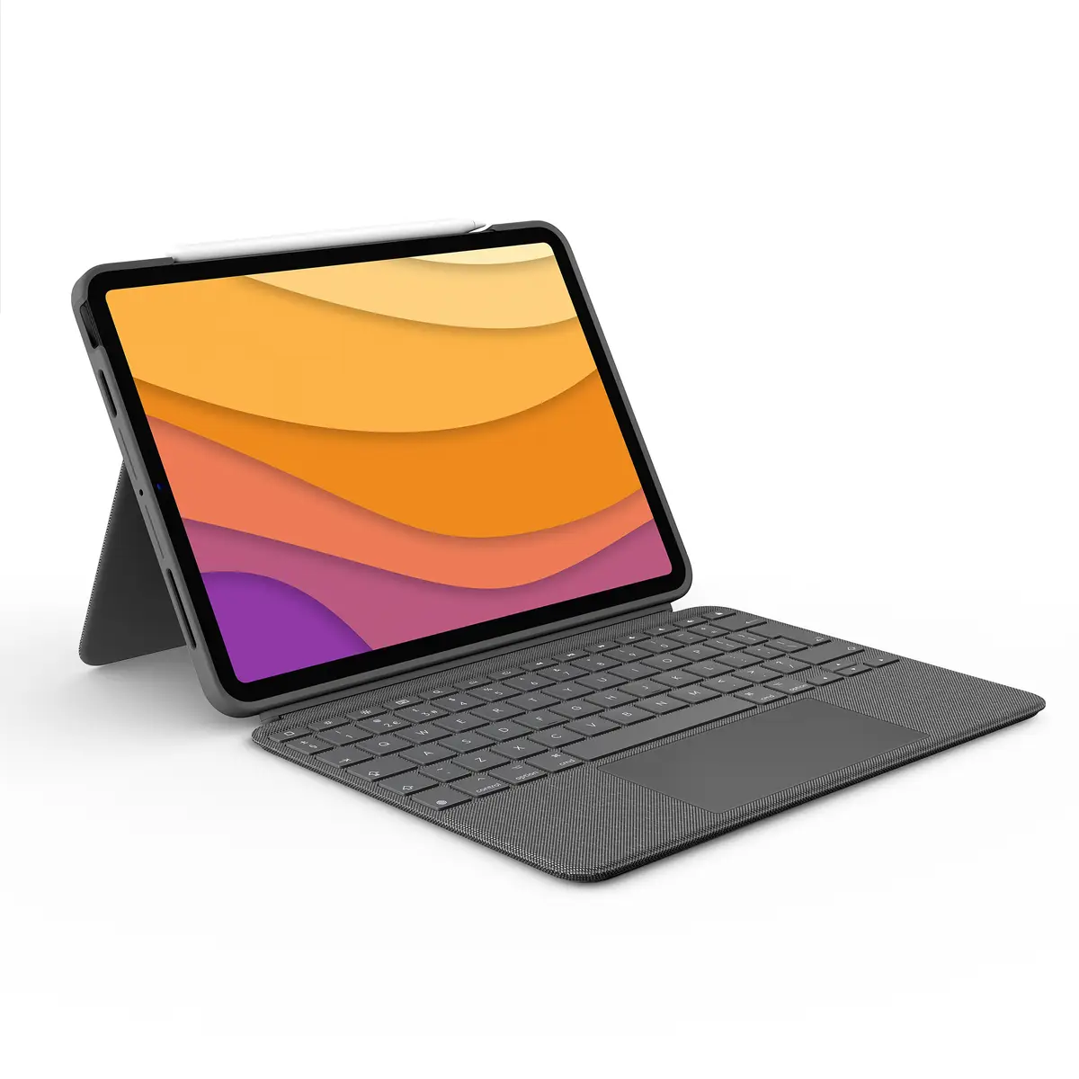 Combo Touch Tastatur und Foliohülle mit Trackpad für Apple iPad Air 10,9" (4. Generation) Layout GER Oxford Gray