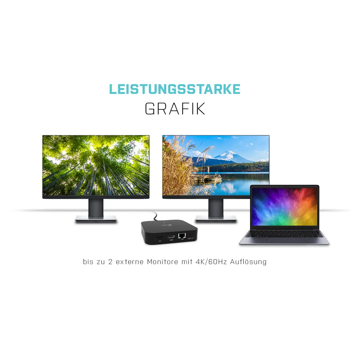 i-tec USB-C 3.1 Dockingstation Thunderbolt 3 Schwarz
