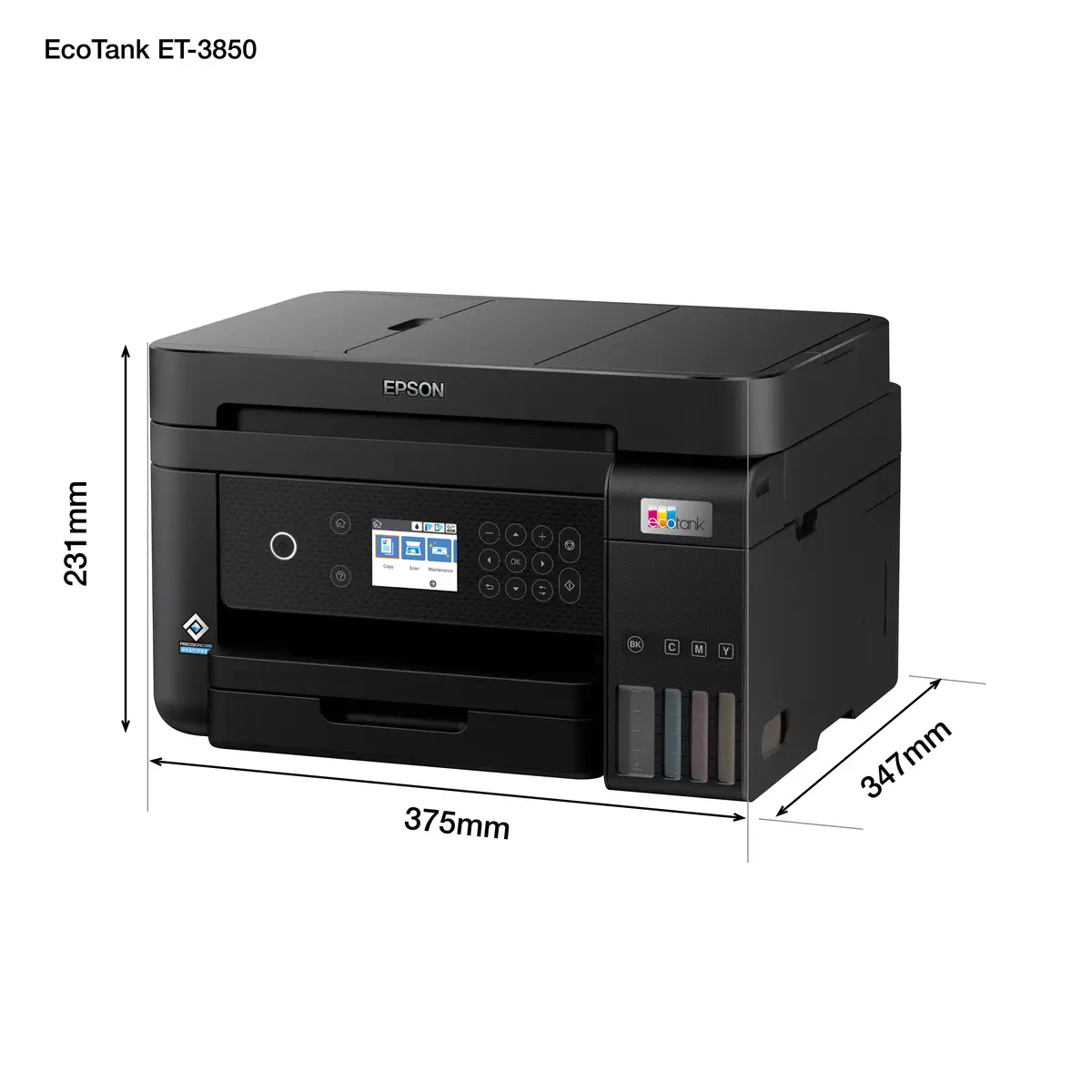 EcoTank ET-3850 A4 All-in-one Drucker/Scanner/Kopierer Ttintenstrahldrucker Duplex