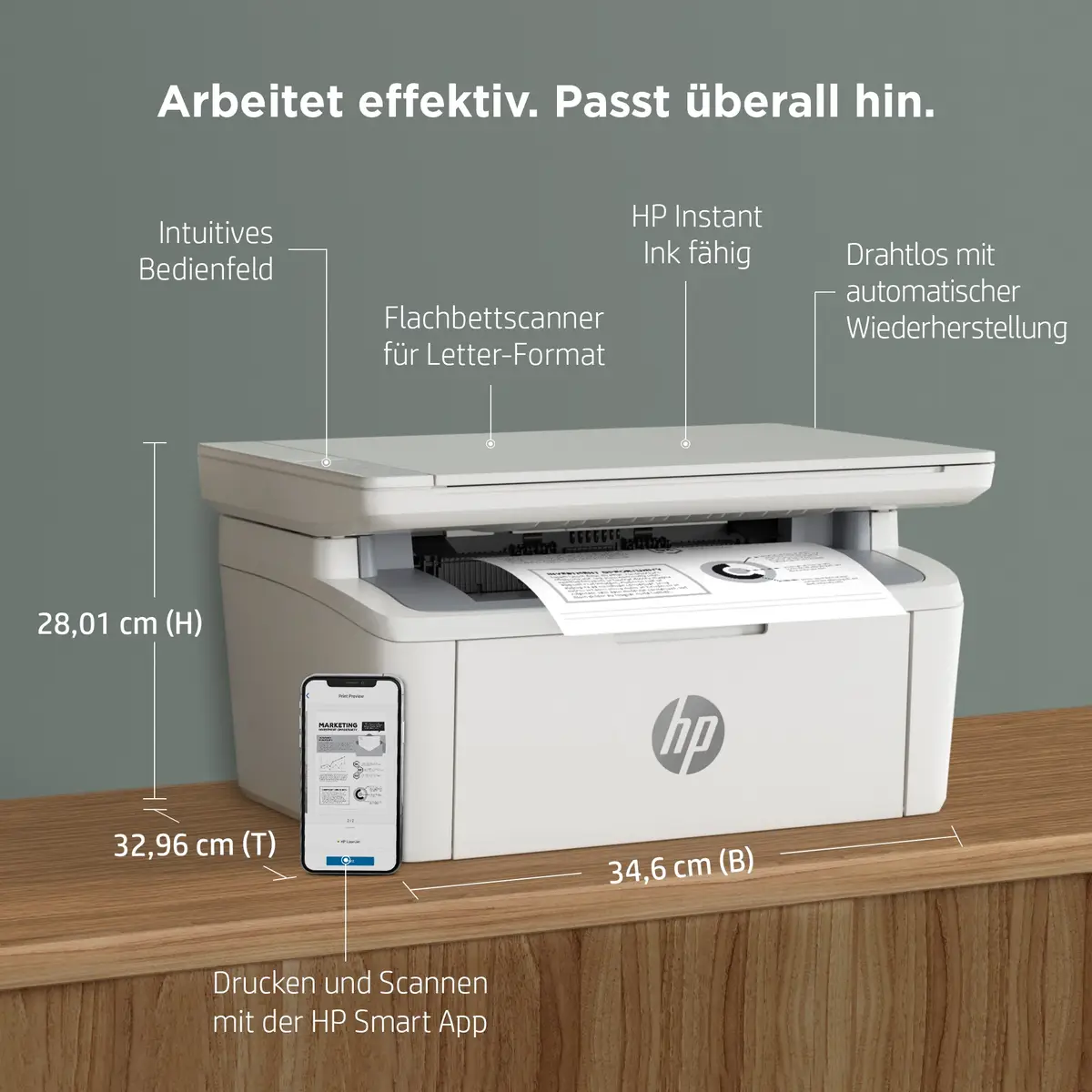 LaserJet MFP M140w A4 All-in-One Drucker/Scanner/Kopierer s/w Laserdrucker