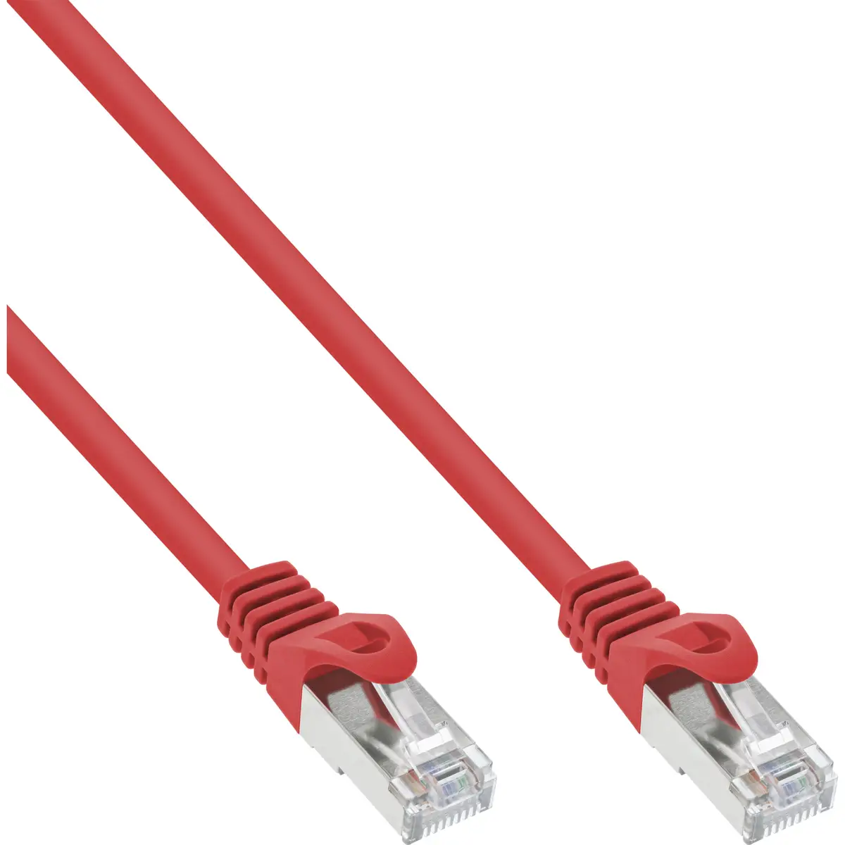 Patchkabel, SF/UTP, Cat.5e, rot, 1m