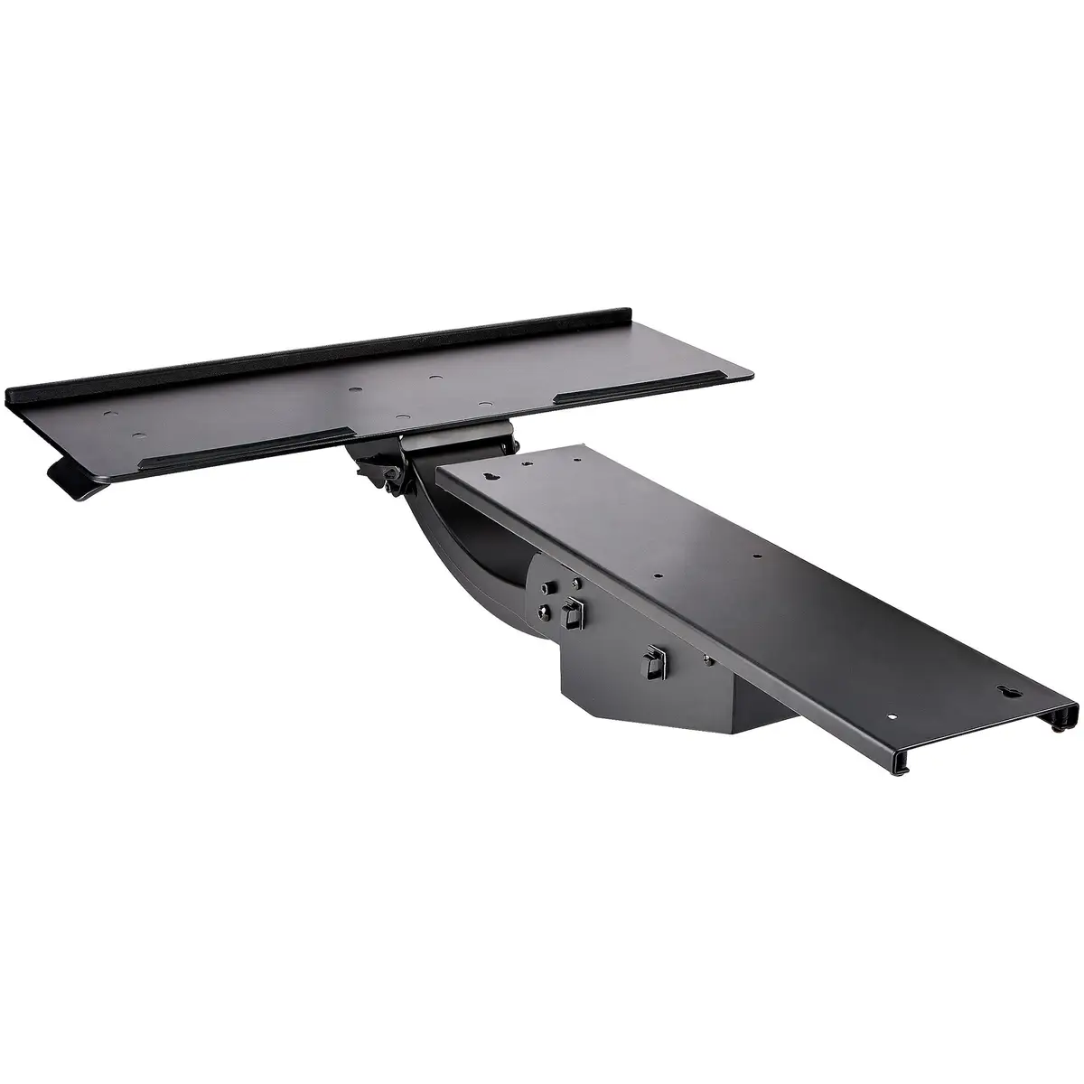 Höhenverstellbare Tastatur- und Mausablage 25,4cm x 66,04cm Ergonomisch neig und drehbar