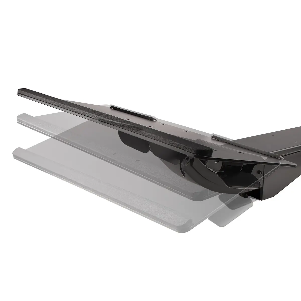 Höhenverstellbare Tastatur- und Mausablage 25,4cm x 66,04cm Ergonomisch neig und drehbar