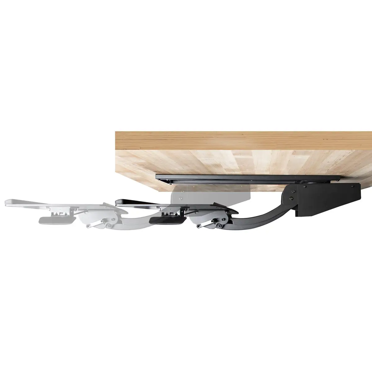 Höhenverstellbare Tastatur- und Mausablage 25,4cm x 66,04cm Ergonomisch neig und drehbar