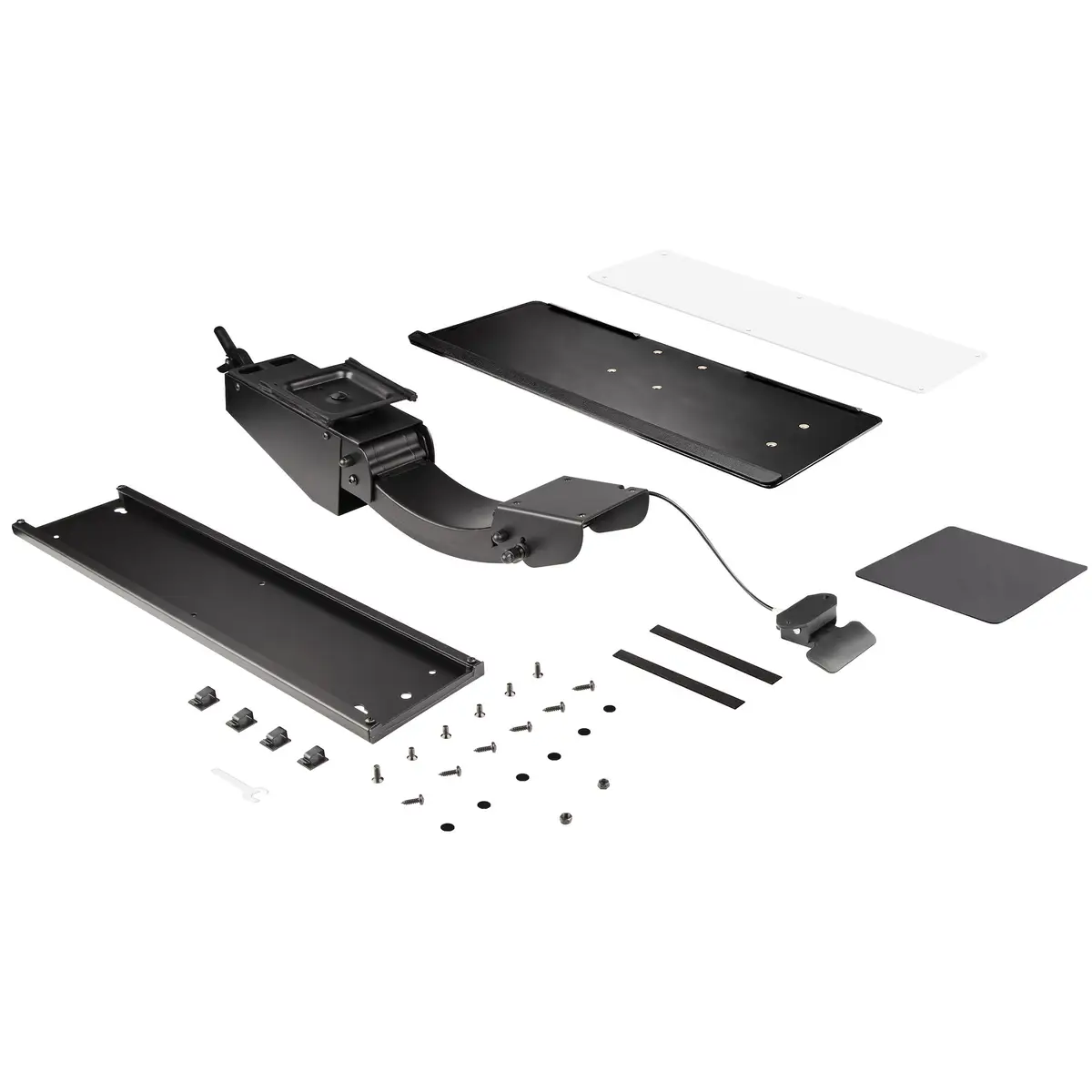Höhenverstellbare Tastatur- und Mausablage 25,4cm x 66,04cm Ergonomisch neig und drehbar