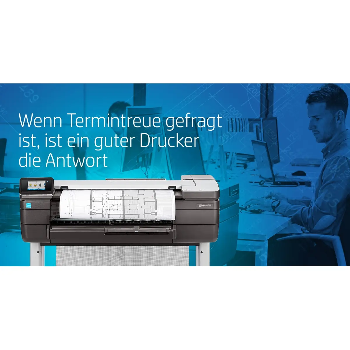 DesignJet T830 610 mm (24") All-in-One Drucker/Kopierer/Scanner Farbtintenstrahldruck