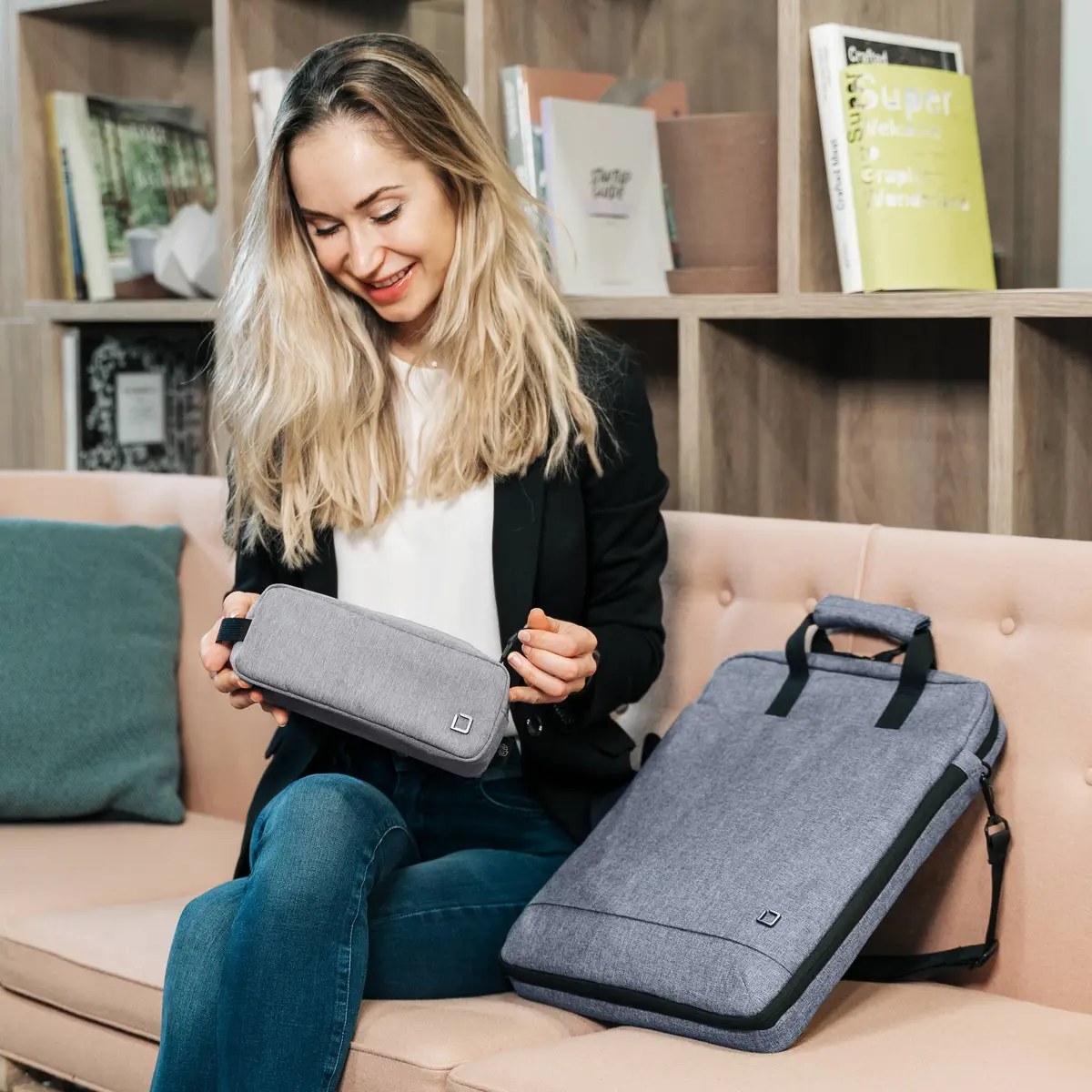 Eco Accessories Pouch MOTION Light Grey