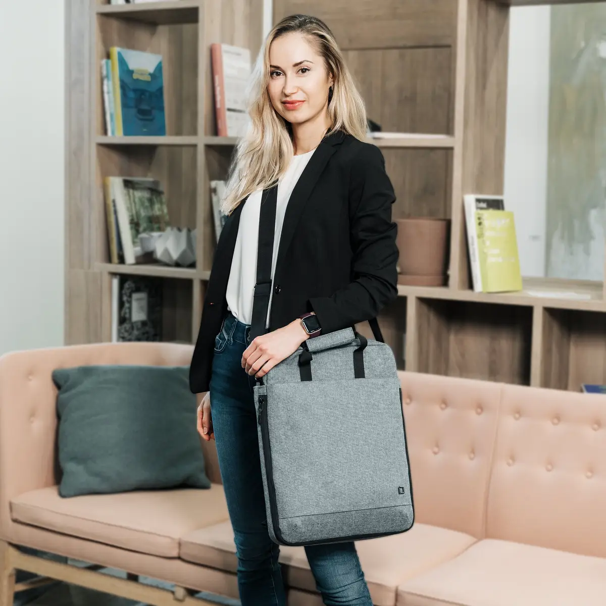 Eco Tote Bag MOTION für 39,6cm (15,6") Notebooks Blue Denim