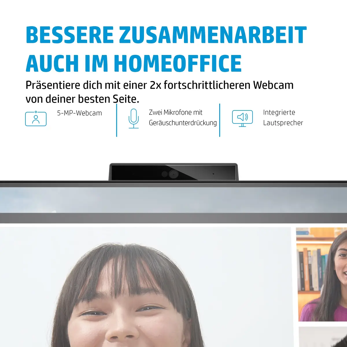 E27m G4 68,6 cm (27" ) QHD Conferencing-Monitor mit Docking-Features, Speaker & IR-Webcam