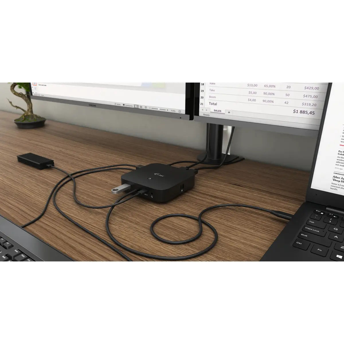 I-TEC USB-C HDMI DP DOCK PD100W