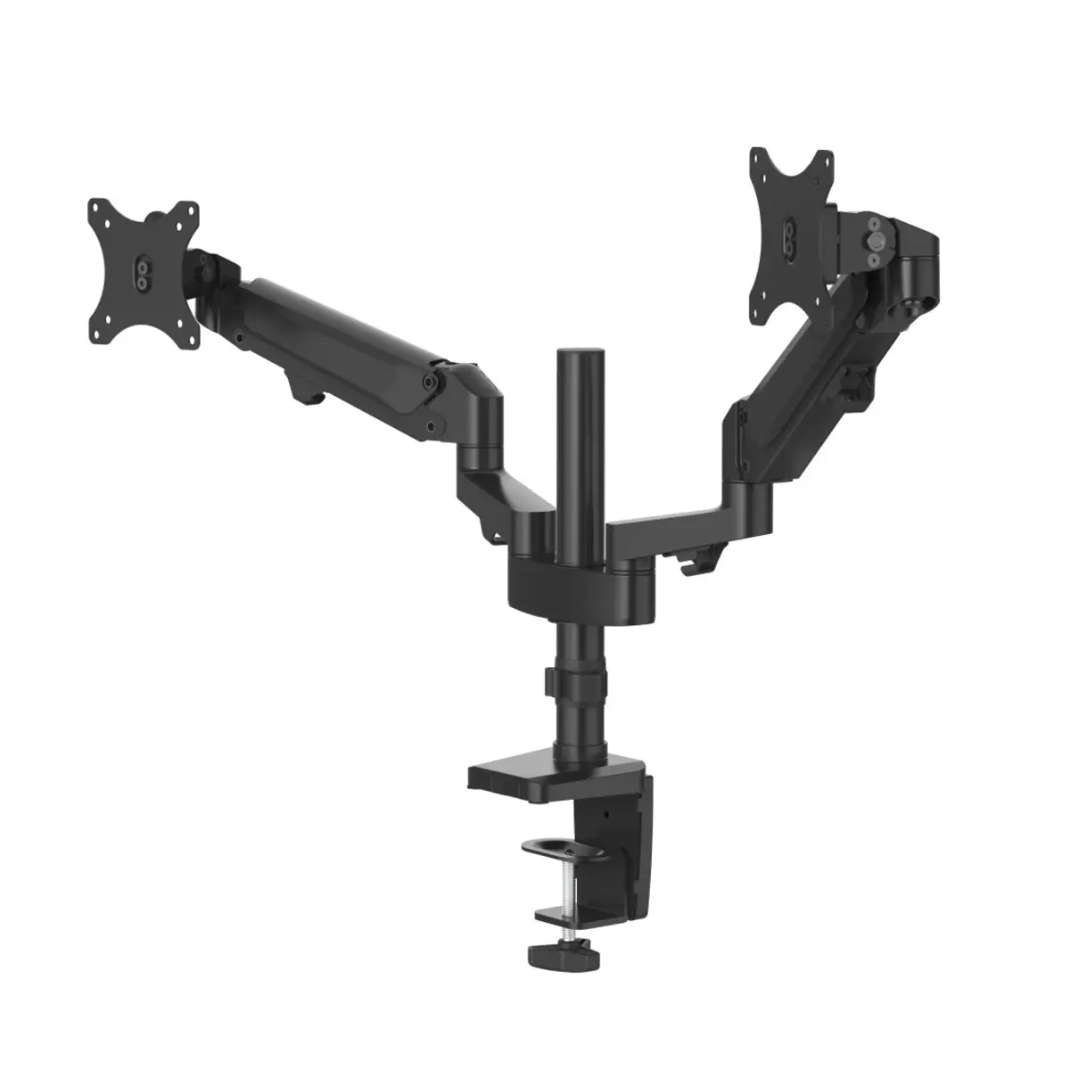 Monitorarm Fullmotion Gasfeder 2 Monitore 81cm (32") Doppelarm Schwarz