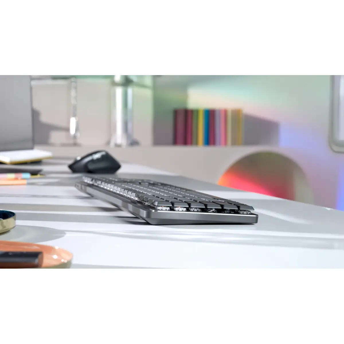 MX Mechanical Tastatur RF Wireless + Bluetooth QWERTZ Deutsch Graphit, Grau