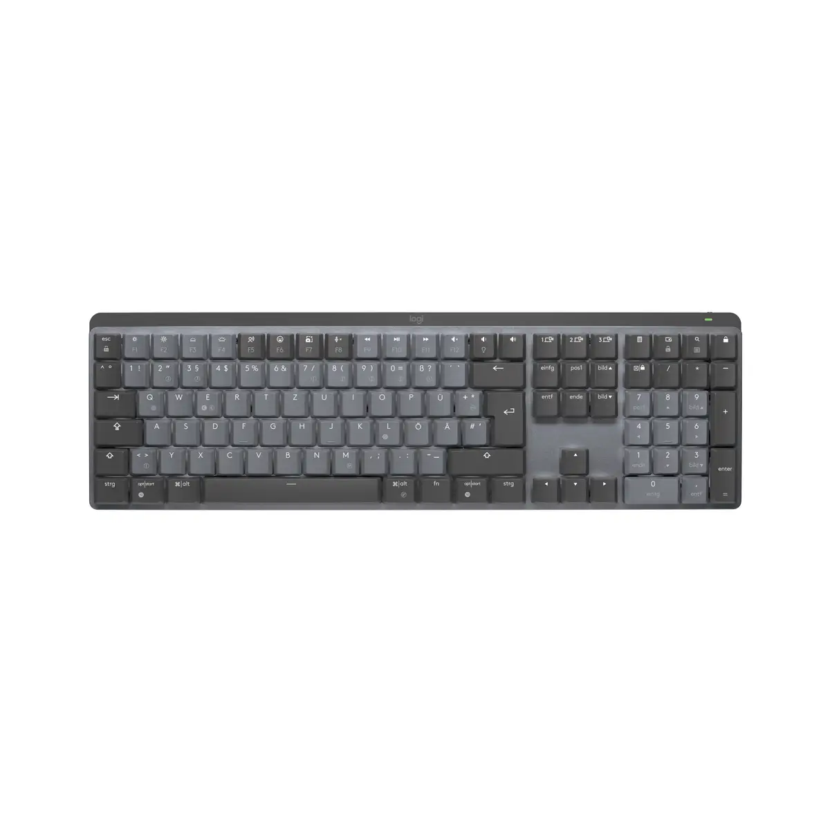 MX Mechanical Tastatur RF Wireless + Bluetooth QWERTZ Deutsch Graphit, Grau
