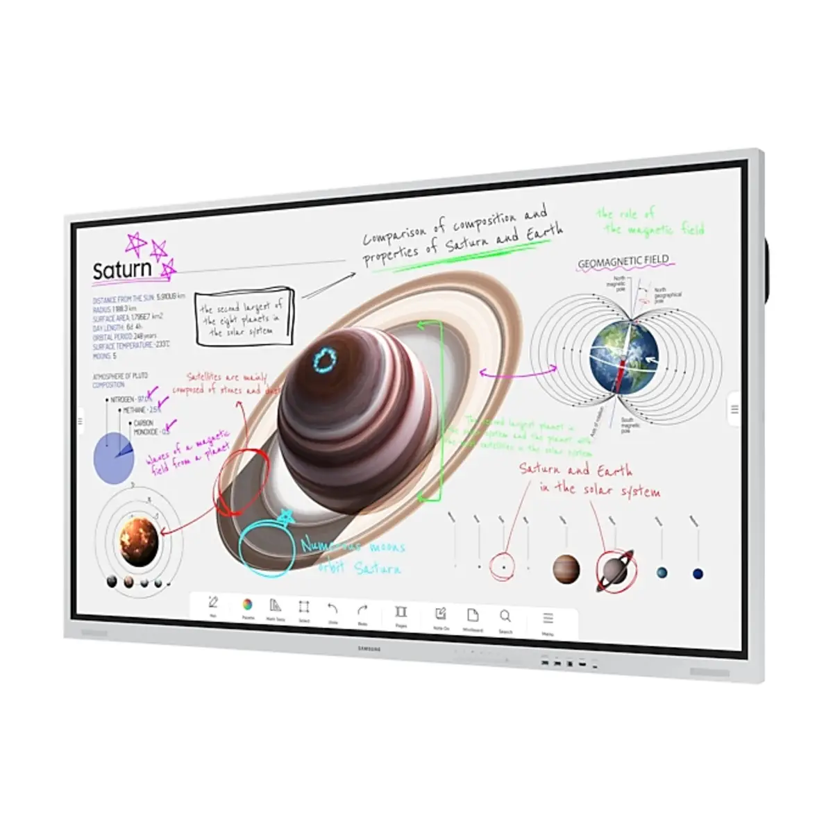 Flip Pro WM85B 216cm (85") 3840x2160 Pixel 4000:1 350 cd/m² 8ms mit Touchscreen (Multi-Touch) White Gray