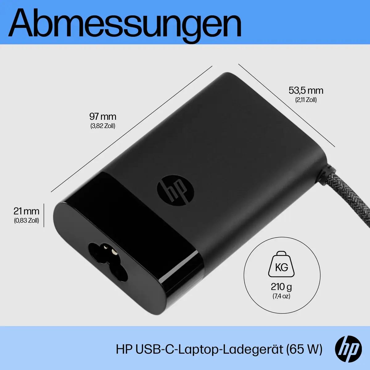 65W USB-C Laptop Charger EURO