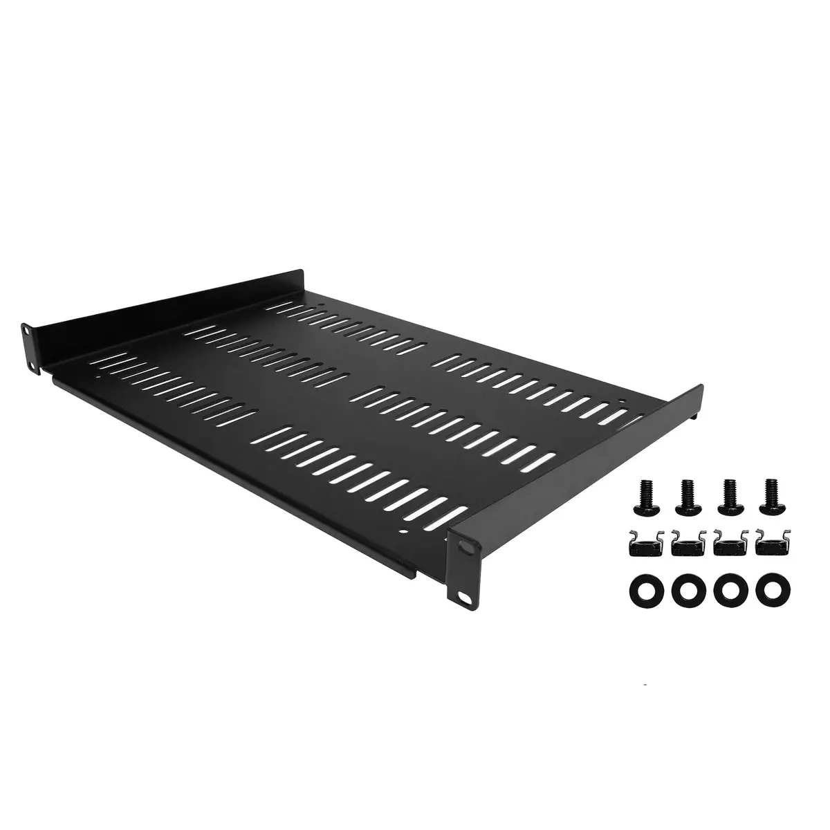 1HE 19 Zoll Fachboden für netzwerk schrank Freitragend, perforiert 30cm tief