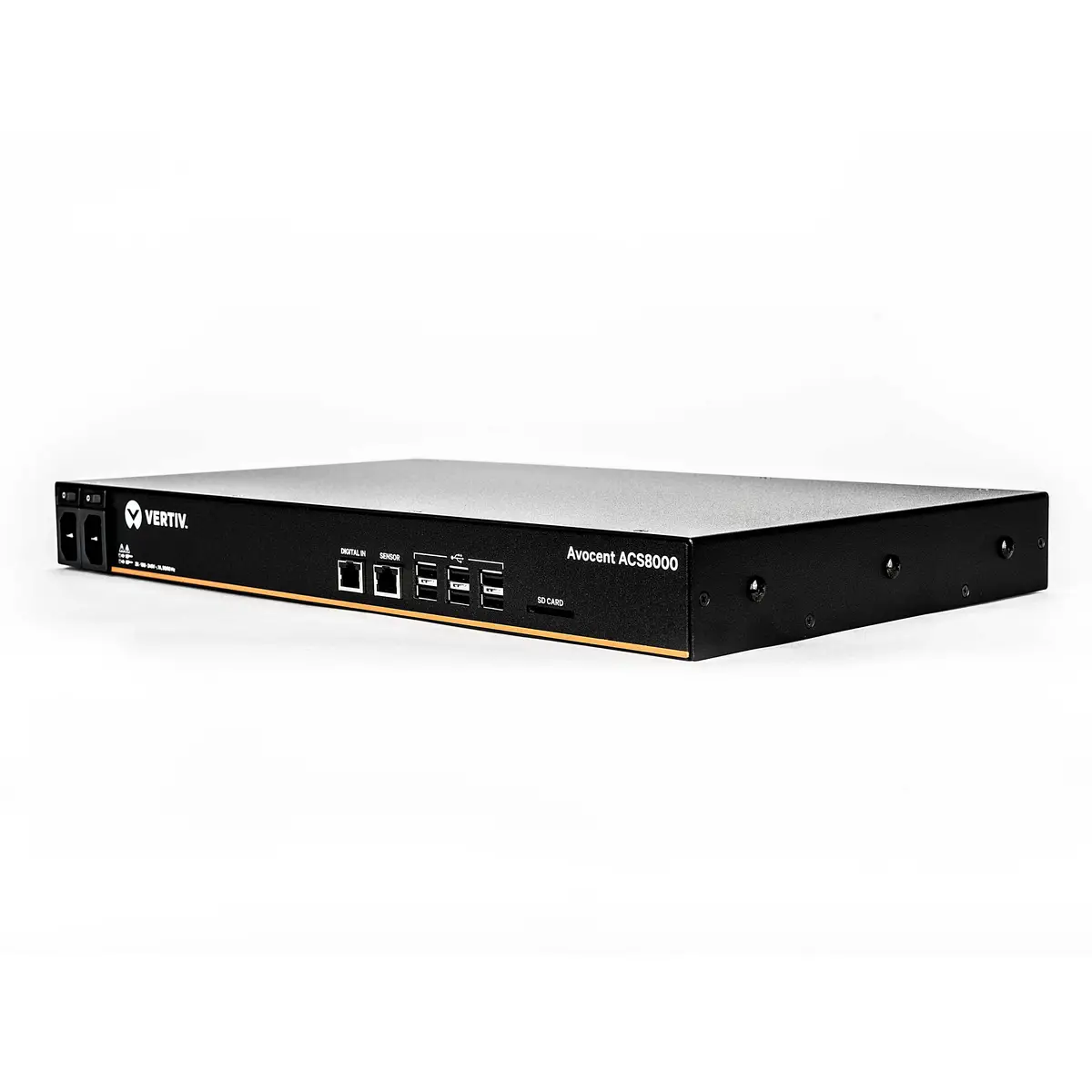 Vertiv 4-Port ACS800 Serial Console with analog modem, external AC/DC Power Brick