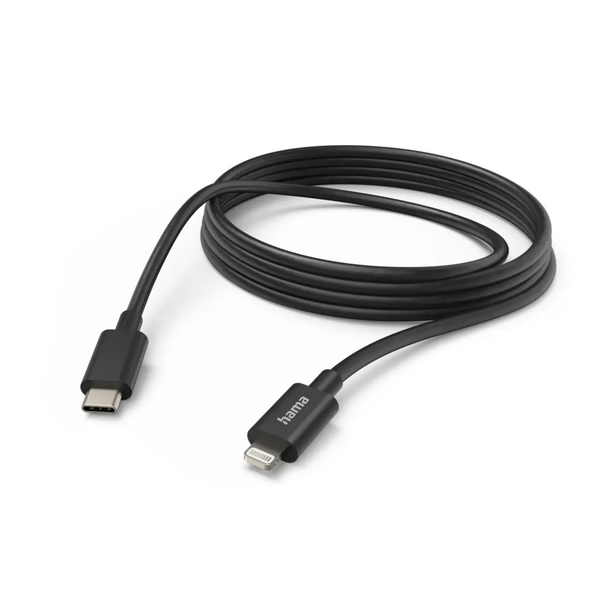 Ladekabel USB-C - Lightning 3m Schwarz