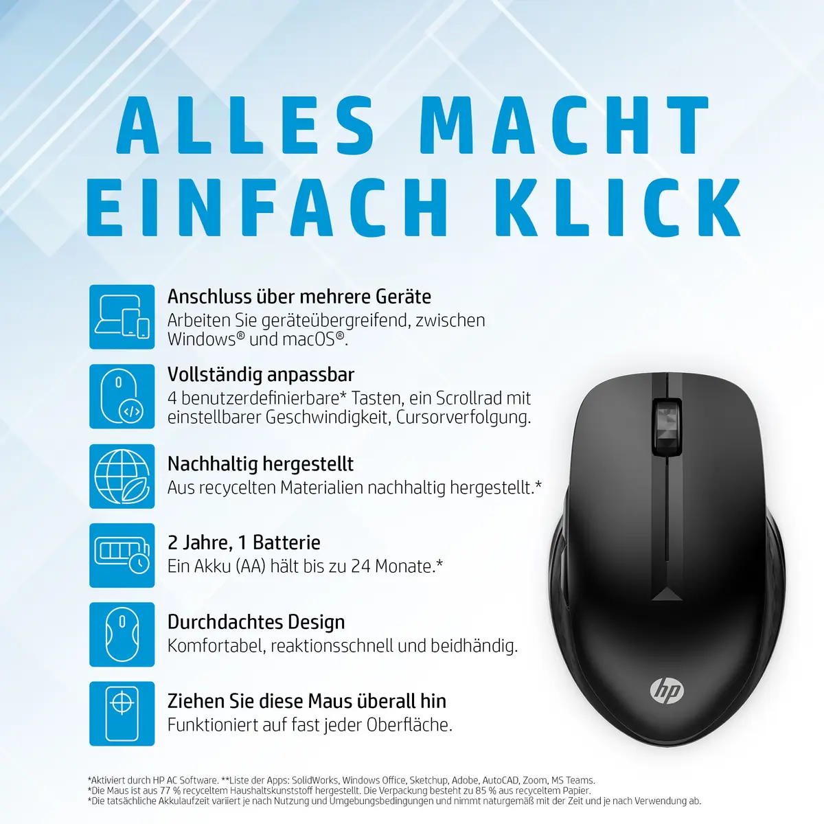 430 Multi-Device Wireless Mouse EURO (P)