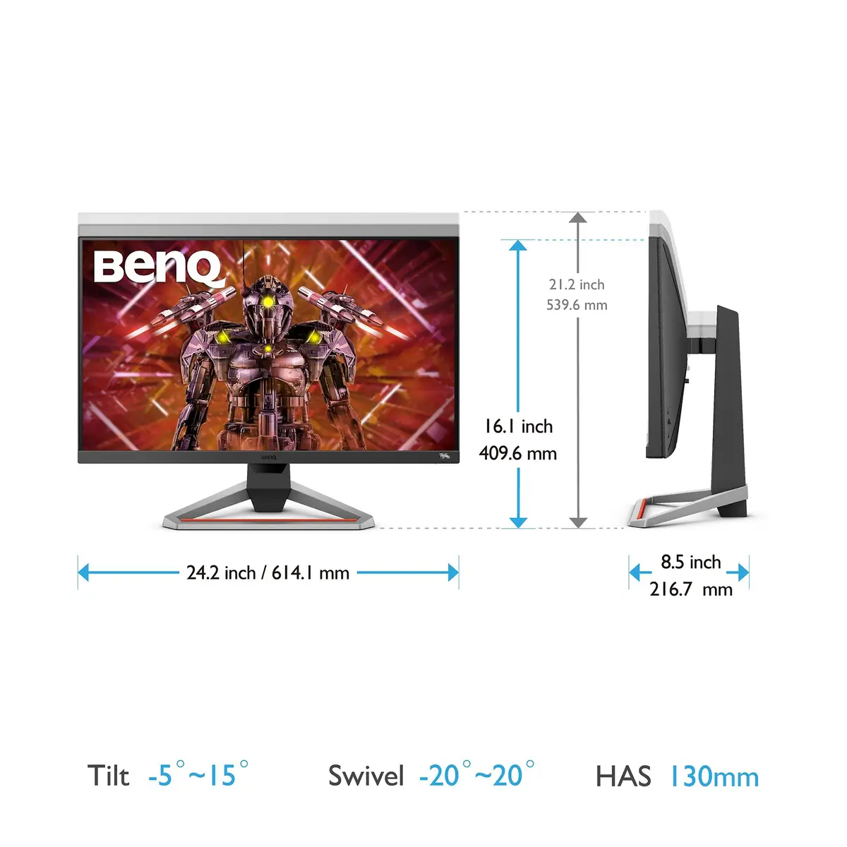 MOBIUZ EX2710U68,58 cm (27") 3840x2160 Pixel 1 ms 600 cd/m² Weiß"