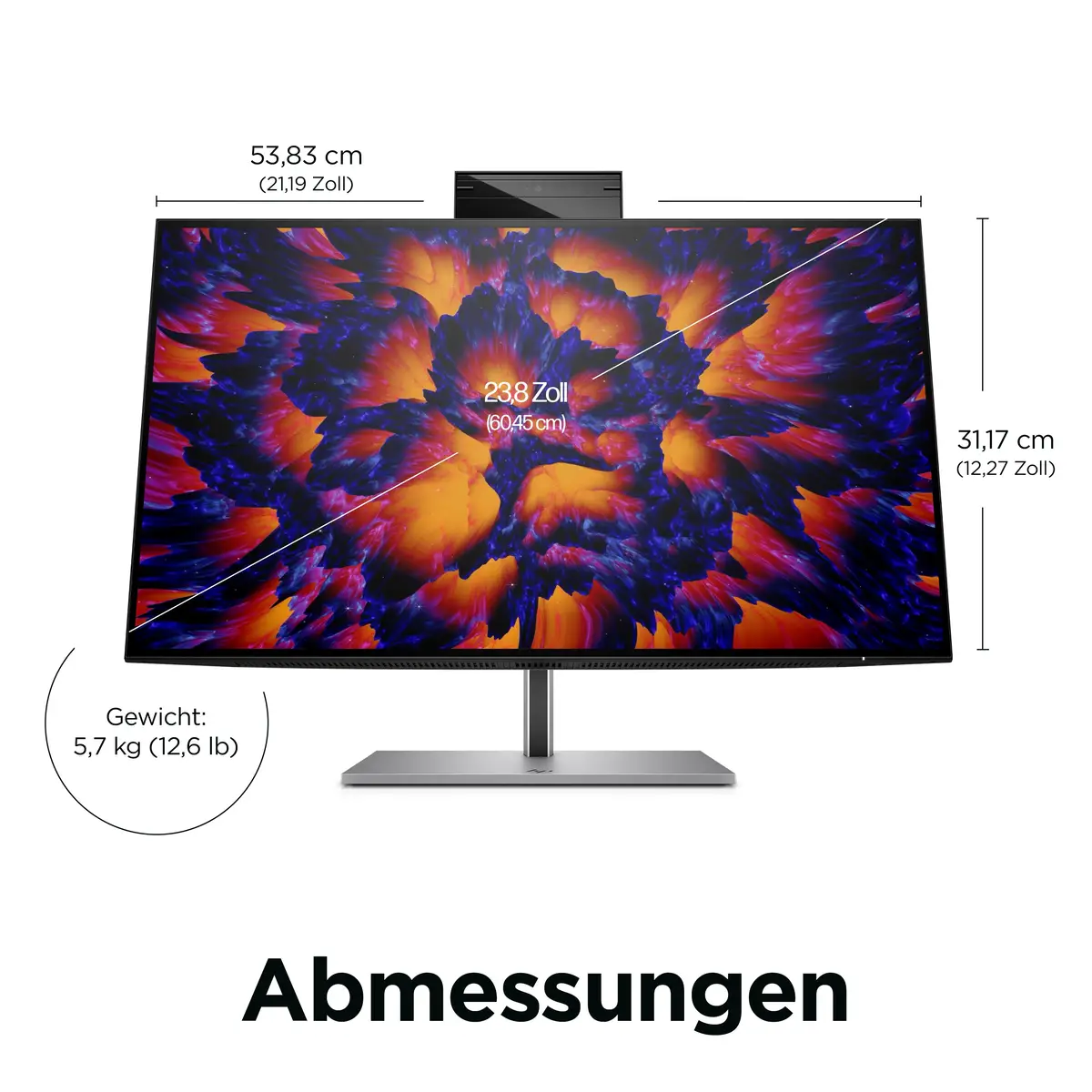 HP Z24m G3 60,5 cm (23.8") 2560x1440 Pixel 1000:1 400cd/m² 5ms