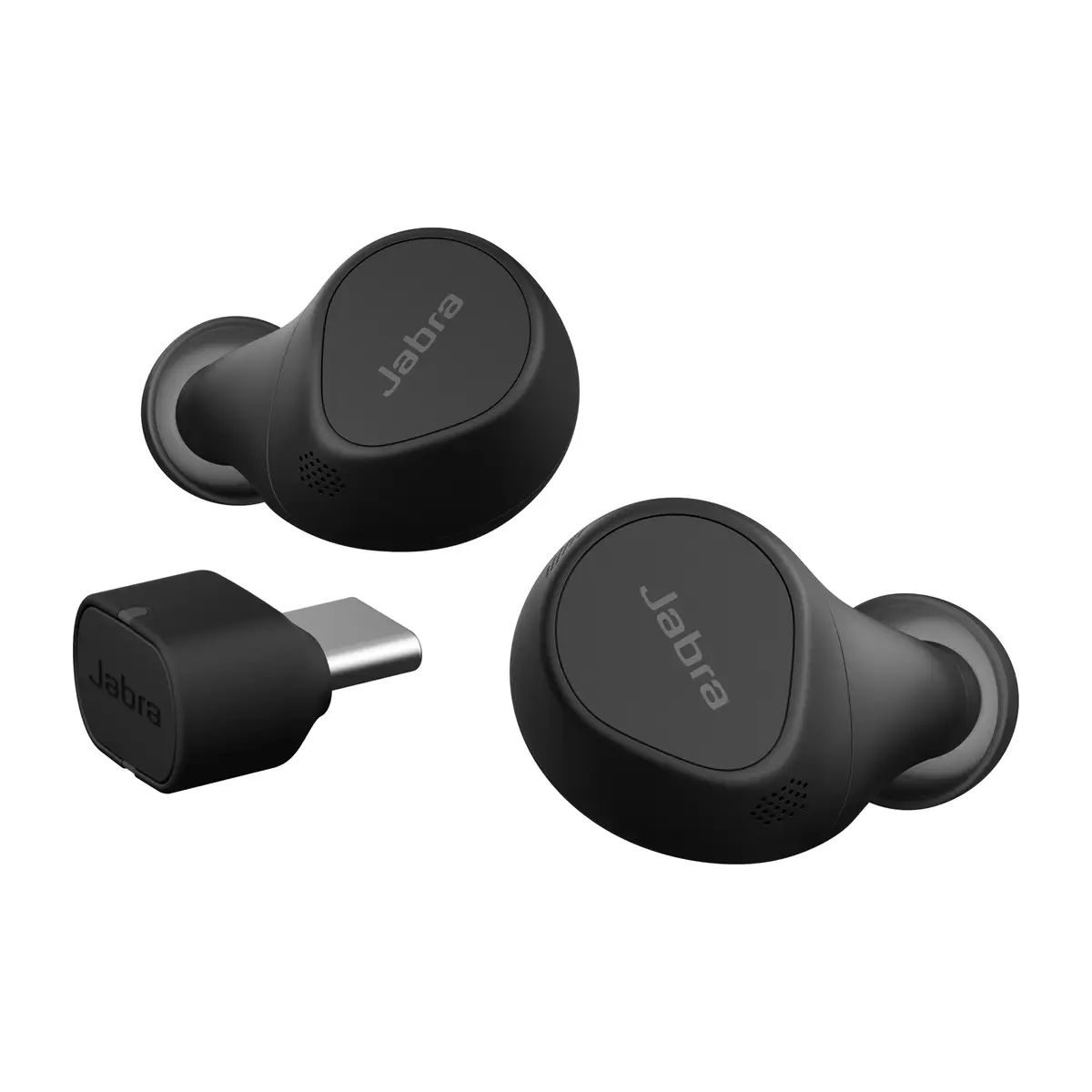 Evolve2 Buds UC True Wireless-Kopfhörer mit Mikrofon Adapter USB-C via Bluetooth Schwarz