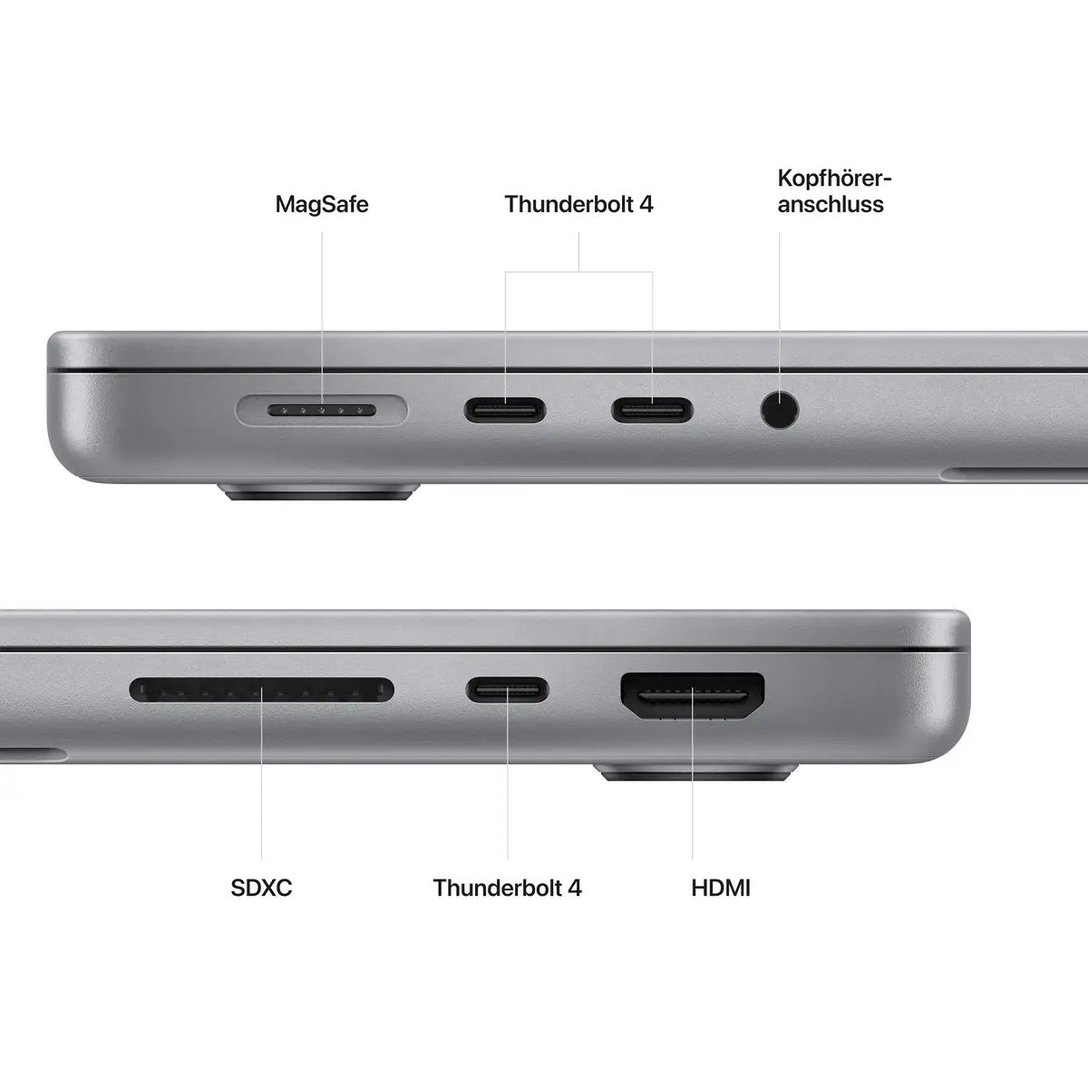 MacBook Pro Apple M2 Max 12-Core CPU 30-Core GPU Deutsch 32GB RAM 1TB SSD 35,6 cm (14") Spacegrau