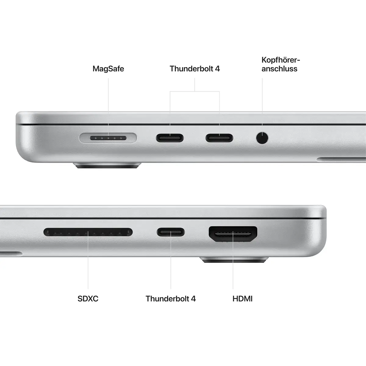 MacBook Pro Apple M2 Pro 10-Core CPU 16-Core GPU Deutsch 32GB RAM 1TB SSD 35,6 cm (14") Silber