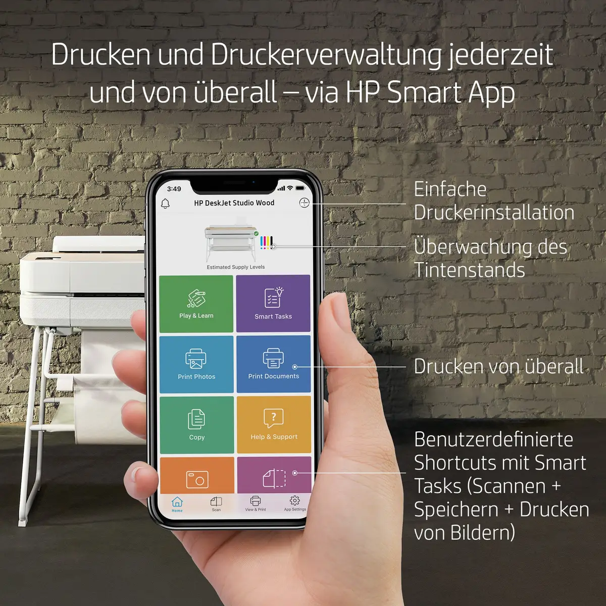 DesignJet Studio Steel Edition 914 mm (36") Großformatdrucker Farbtintenstrahldrucker 2400x1200dpi