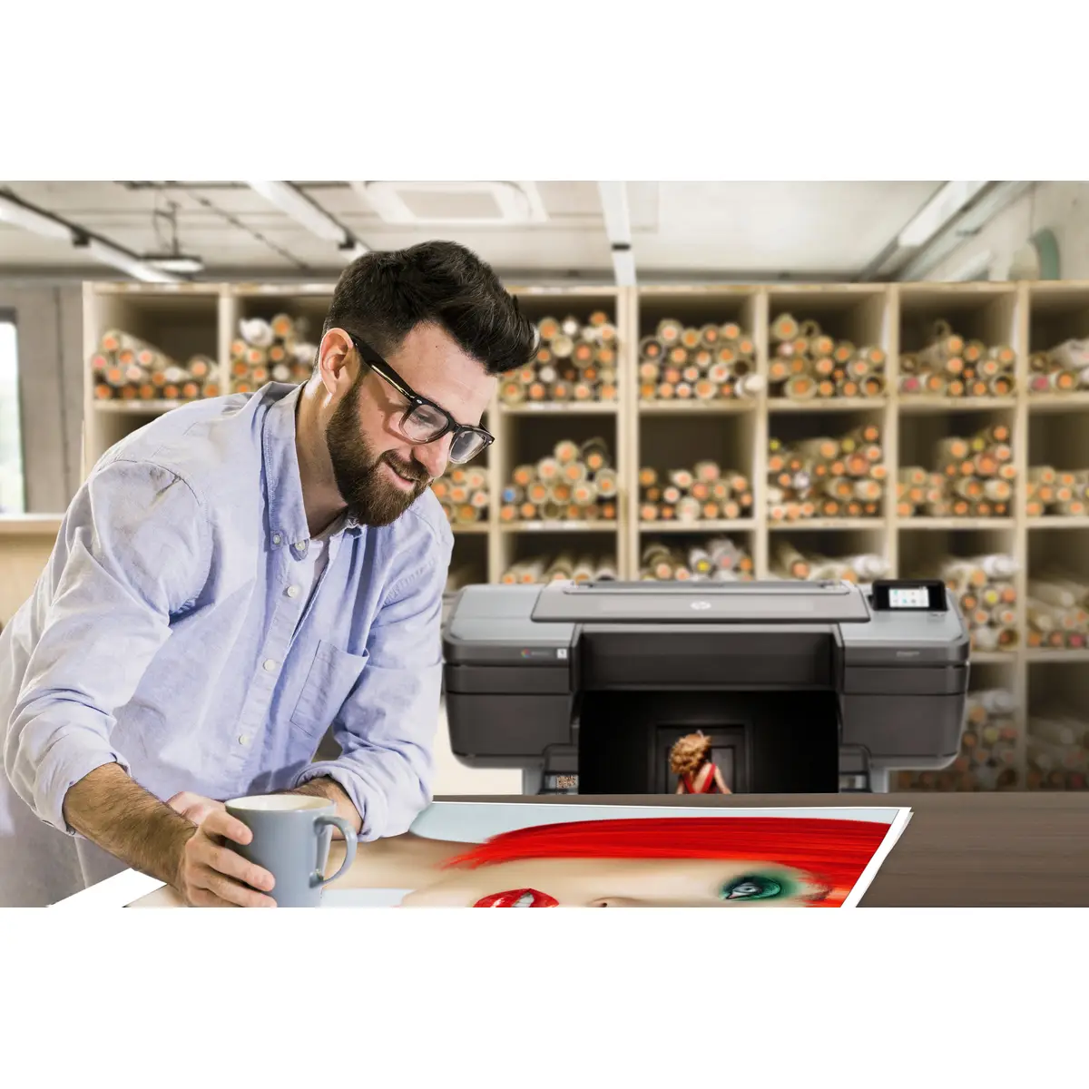 DesignJet Z9+dr PostScript 1118 mm (44") Großformatdrucker Farbtintenstrahldrucker 2400x1200dpi