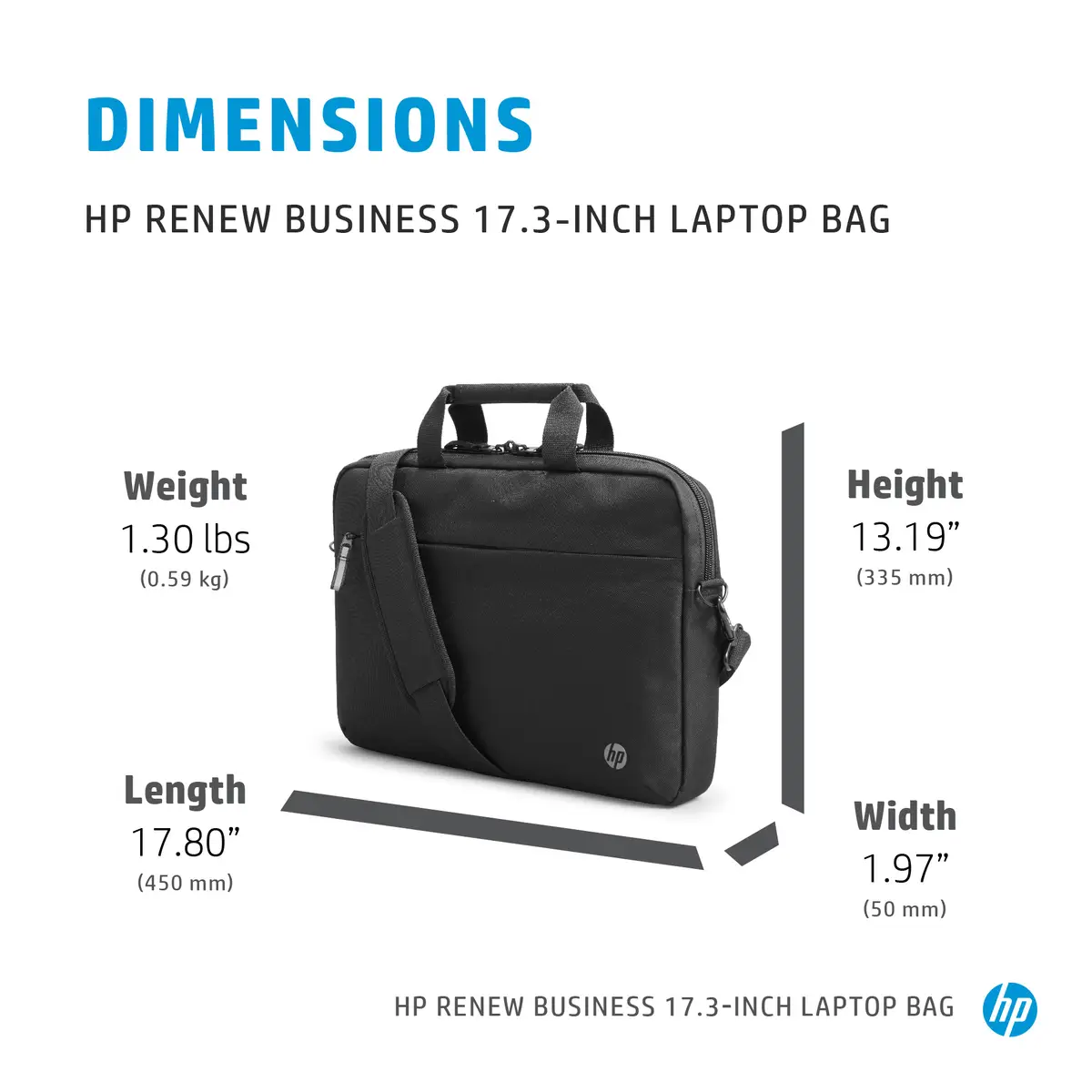 Renew Business 17,3 Zoll Laptop-Tasche, Aktenkoffer, 43,9 cm (17.3"), 590 g
