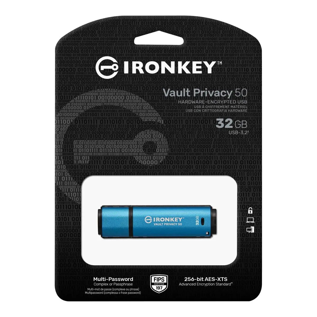 IronKey Vault Privacy 50 32GB USB 3.2 Stick