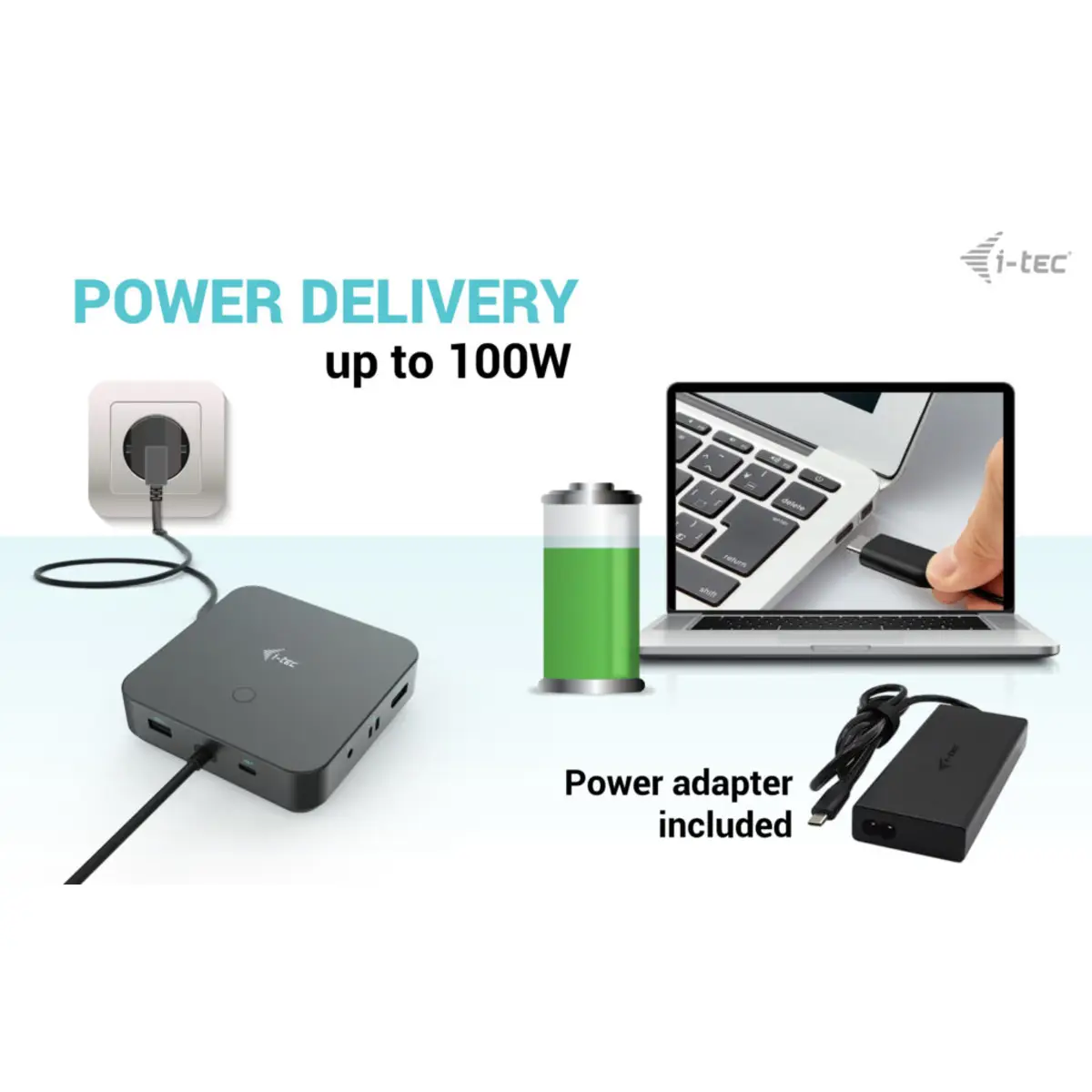 i-tec Dockingstation USB-C USB 4 Thunderbolt 3/4