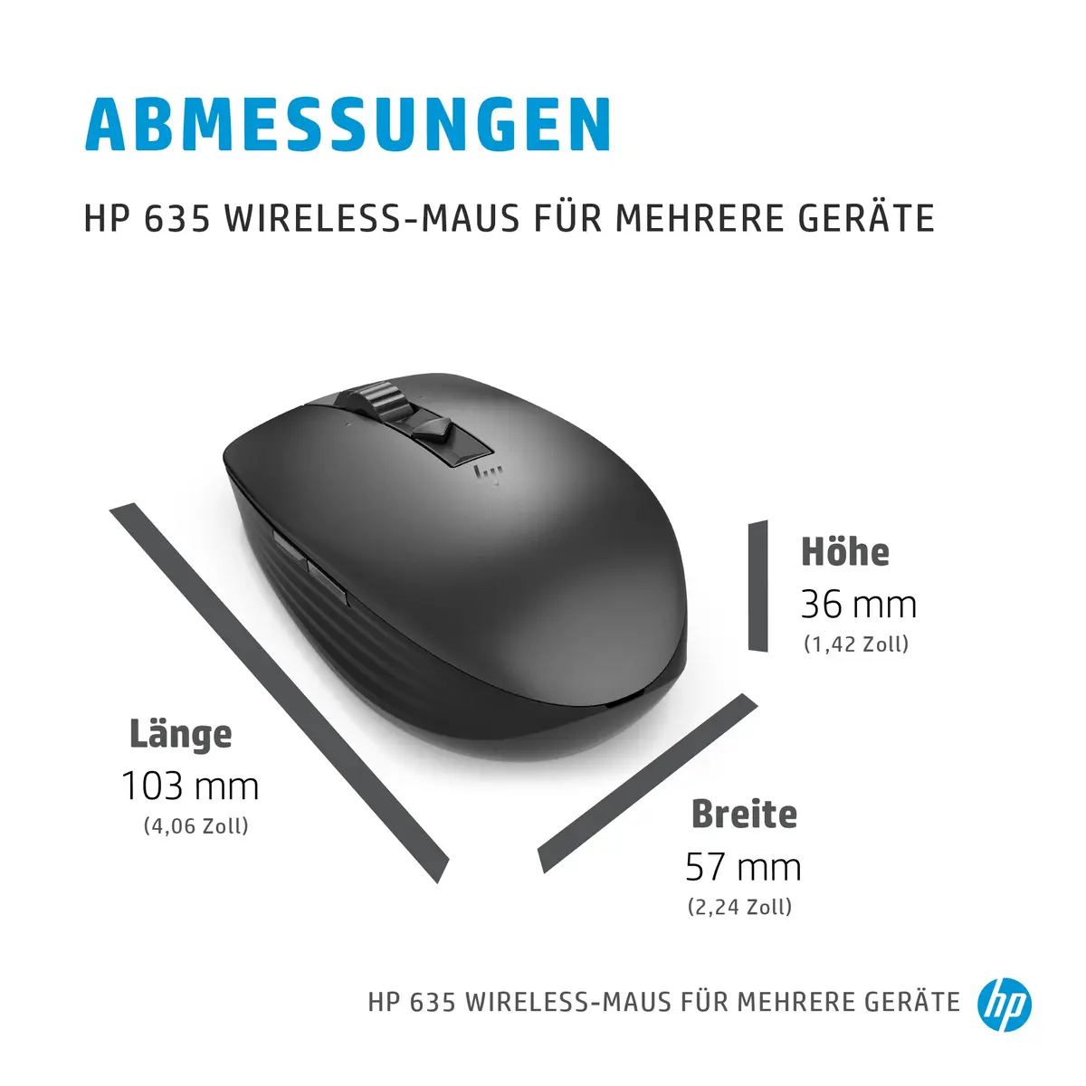 HP 635 Multi-Device Maus kabellos