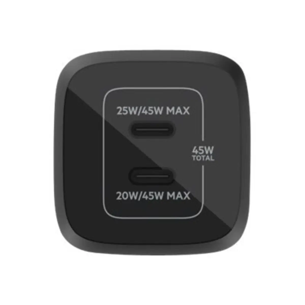 Belkin Netzladegerät 2xUSB-C 45W PD 3.0, PPS, schwarz WCH011vfBK