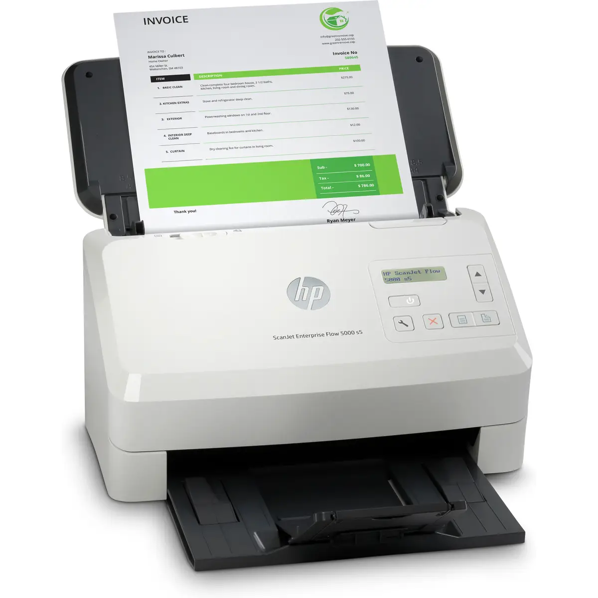 ScanJet Enterprise Flow 5000 s5 Scanner mit Vorlageneinzug A4 600x600 dpi